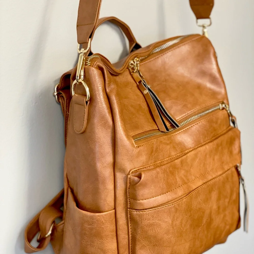 Brand NEW Camden Convertible Backpack in Camel 🧡 - Picture 15 of 16